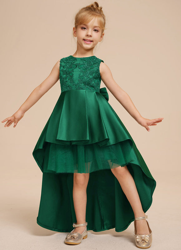 Robe Trapèze Émeraude Enfant - gallery 9