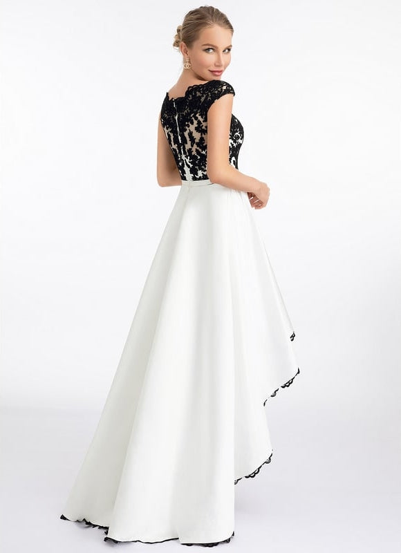 Robe Trapèze Noir Éclatant - gallery 7