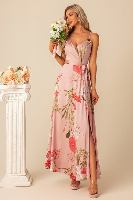 Robe Trapèze Floral Satinée