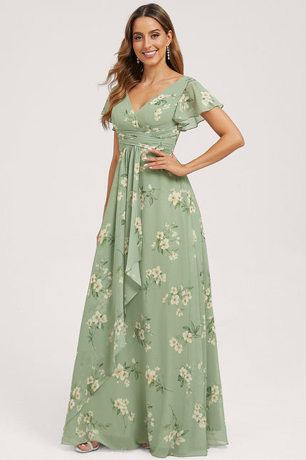 Robe Trapèze Mousseline Fendue - gallery 2