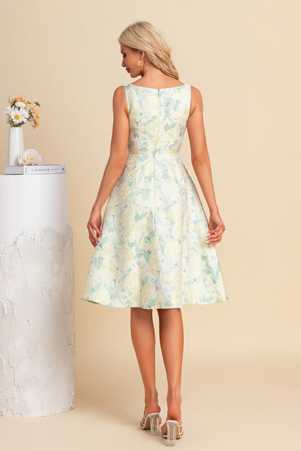 Robe Trapèze Midi Romantique - gallery 1