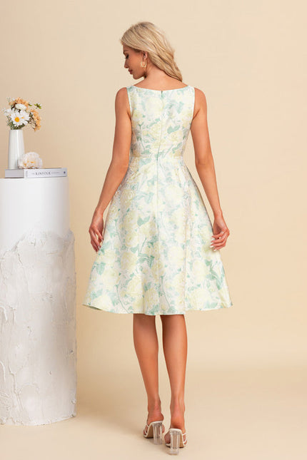 Robe Trapèze Midi Romantique - gallery 1