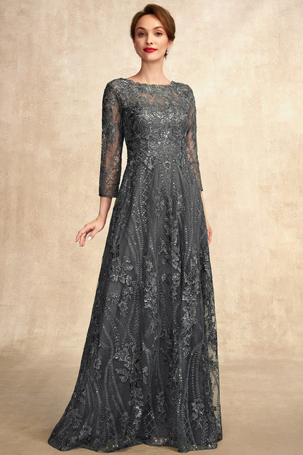 Robe Trapèze Élégance Charbon