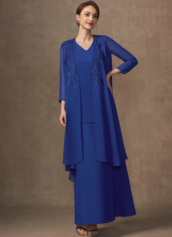 Robe Trapèze Élégance Azur Vibrante - gallery 1