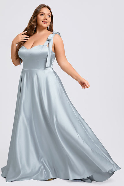 Robe Trapèze Ciel Satiné Chic - gallery 9