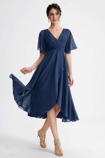 Robe Trapèze Flottante Verte - gallery 2