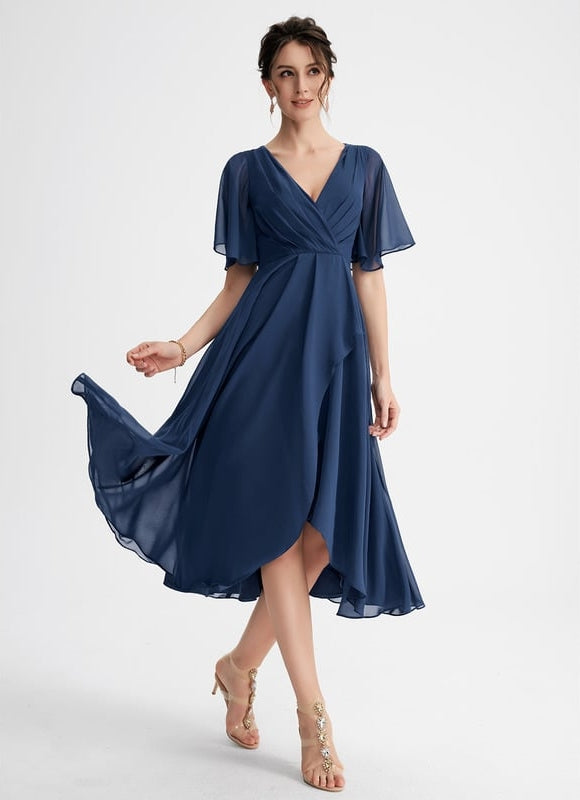 Robe Trapèze Flottante Verte - gallery 2