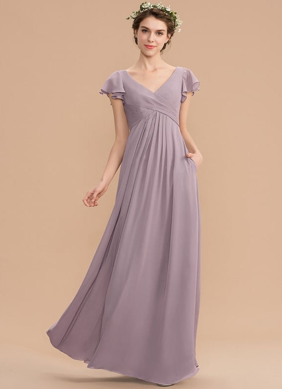 Robe Trapèze Mousseline Fendue