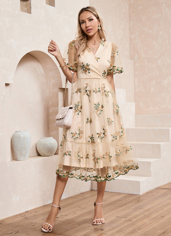 Robe Trapèze Florale Chic - gallery 2