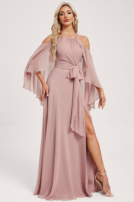 Robe Trapèze Rose Légère - gallery 4