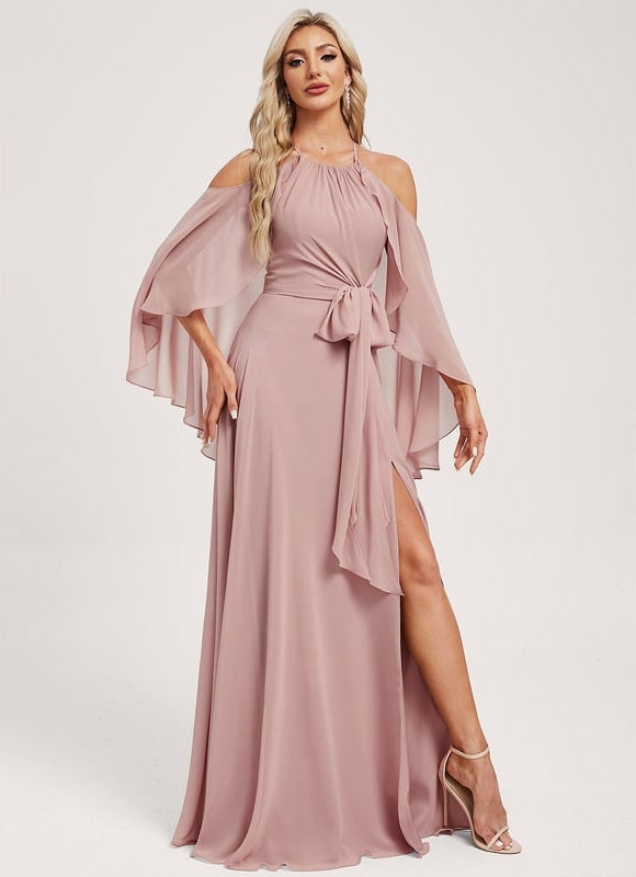 Robe Trapèze Rose Légère - gallery 4