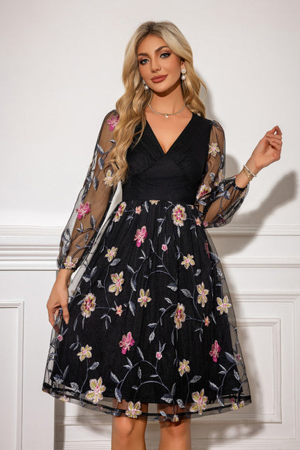Robe Trapèze Florale Chic - gallery 5