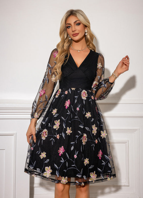Robe Trapèze Florale Chic - gallery 5