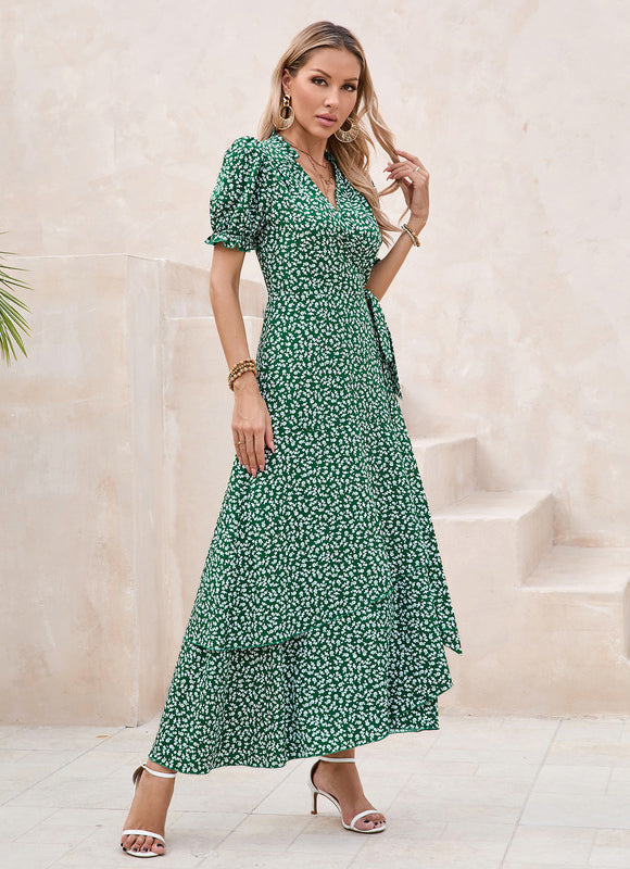 Robe Trapèze Élégance Végétale - gallery 3