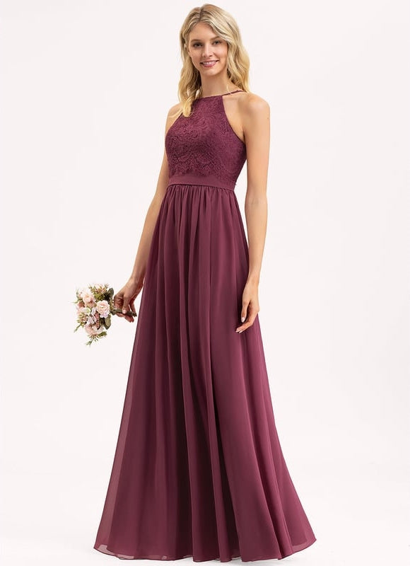 Robe Trapèze Élégance Bordeau - gallery 2