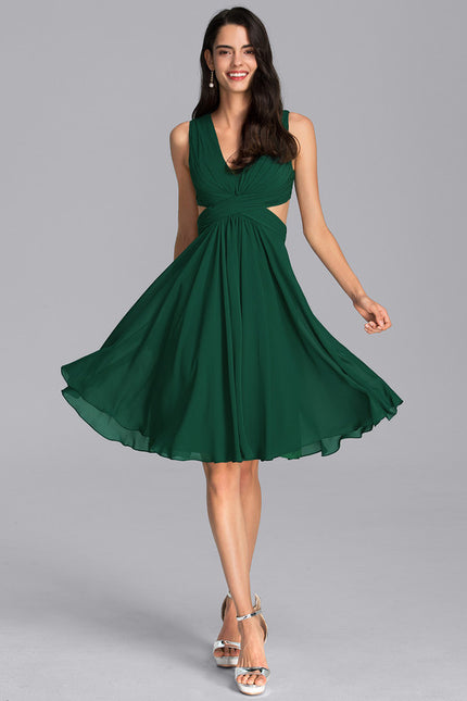 Robe Trapèze Émeraude Volante - gallery 2