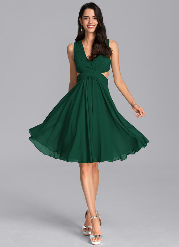 Robe Trapèze Émeraude Volante - gallery 2