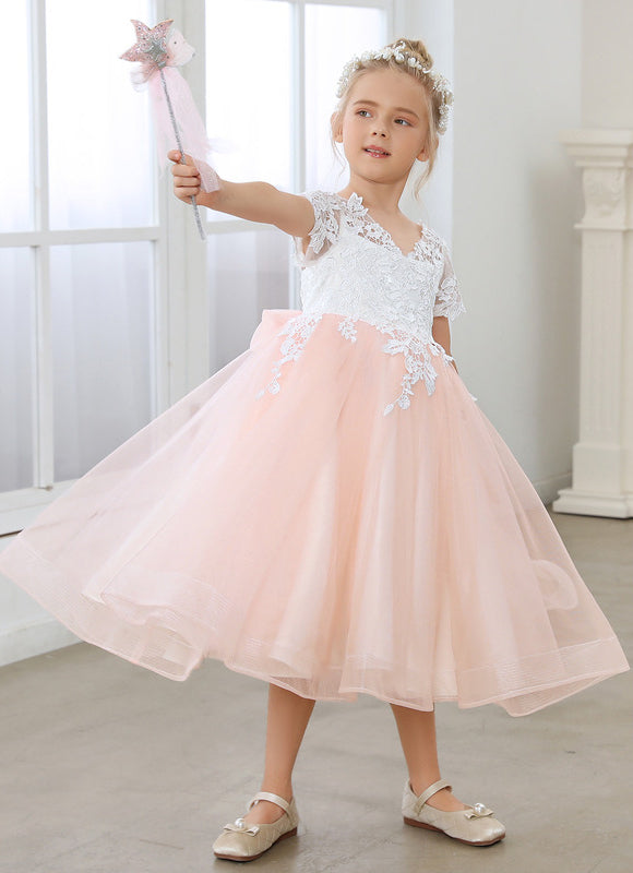 Robe Trapèze Rose Douceur - gallery 6