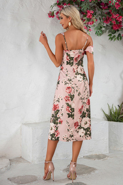 Robe Trapèze Fleur De Pêche - gallery 5