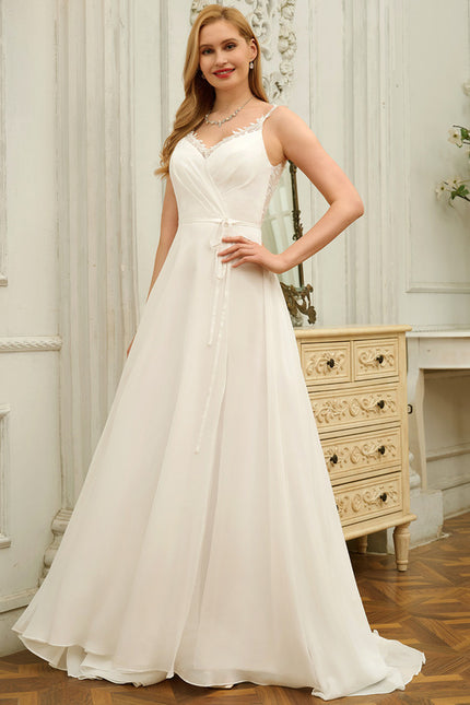 Robe Trapèze Éthérée Satinée - gallery 4