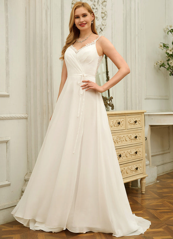 Robe Trapèze Éthérée Satinée - gallery 4
