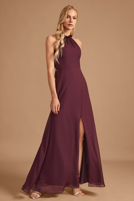 Robe Trapèze Vert Émeraude Longue Rayée - gallery 5