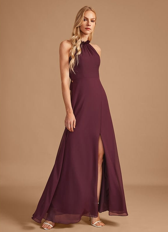 Robe Trapèze Vert Émeraude Longue Rayée - gallery 5