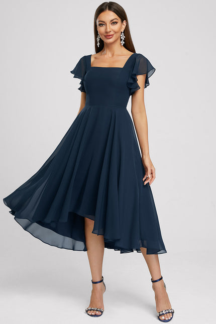 Robe Trapèze Atypique Chiffon - gallery 4