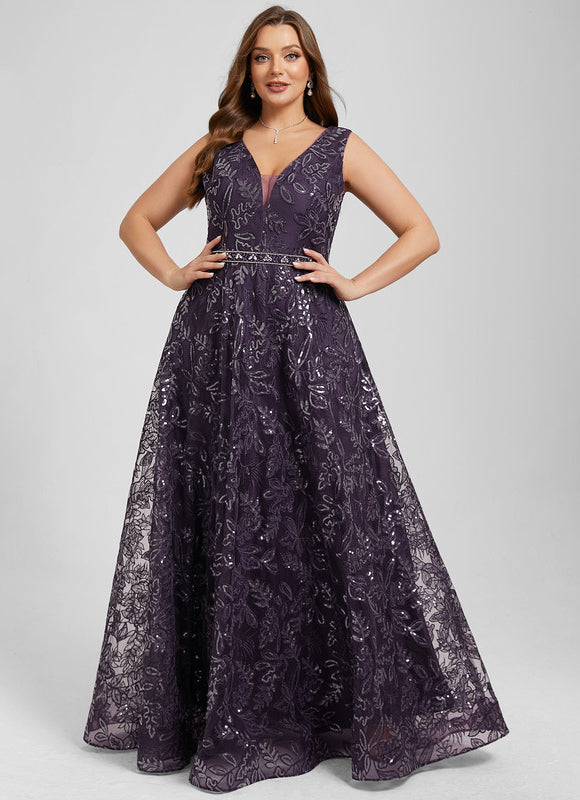 Robe Trapèze Élégance Pourpre - gallery 9