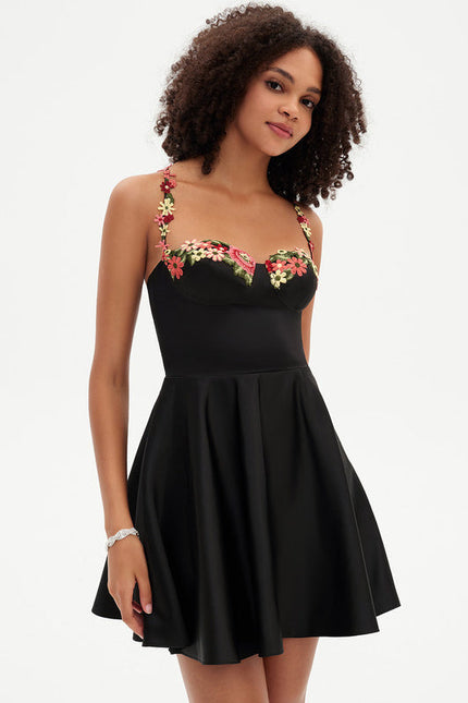 Robe Trapèze Vogue Satin Éclat - gallery 3
