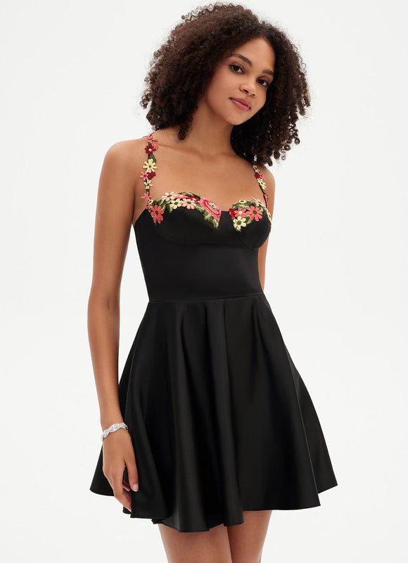 Robe Trapèze Vogue Satin Éclat - gallery 3