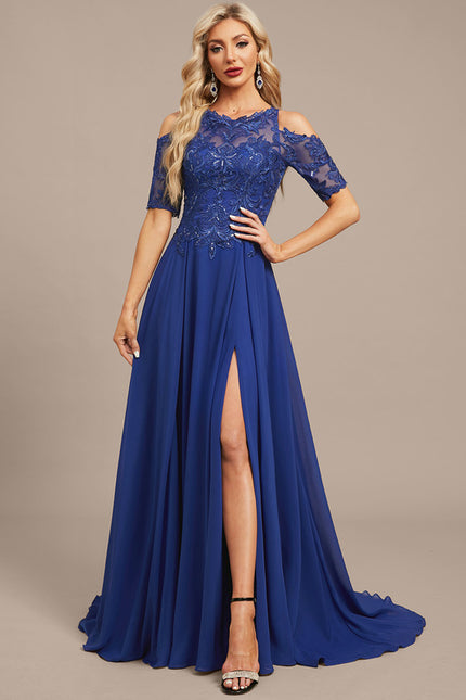 Robe Trapèze Saphir Élégant - gallery 2