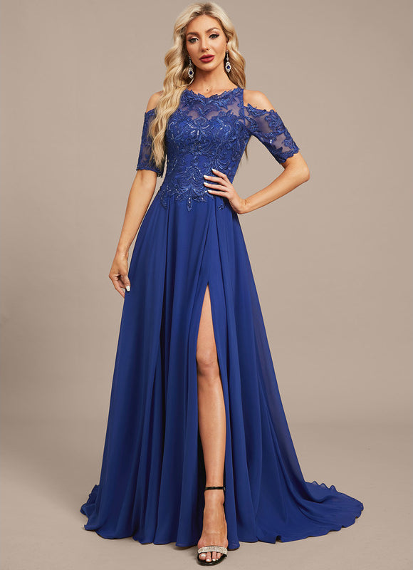 Robe Trapèze Saphir Élégant - gallery 2