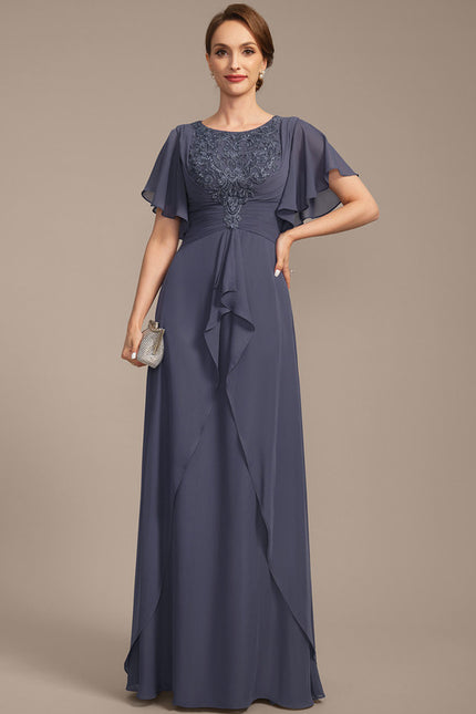 Robe Trapèze Bleu Serein Chic - gallery 2