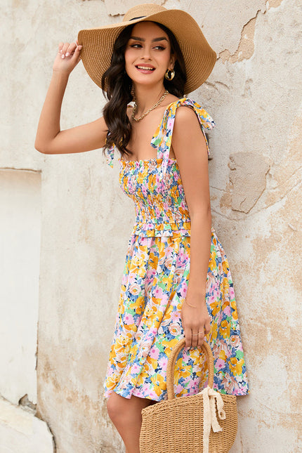 Robe Trapèze Fleurie Été Joyeux - gallery 6