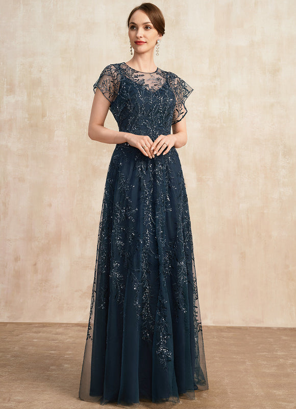 Robe Trapèze Éclat Bleu Nuit - gallery 6