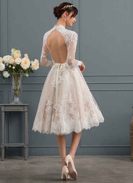 Robe Trapèze Écrue Élégante
