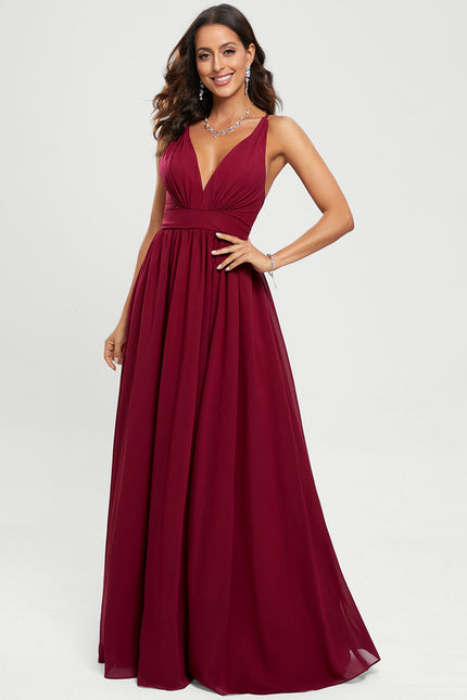 Robe Trapèze Velours Céleste - gallery 3