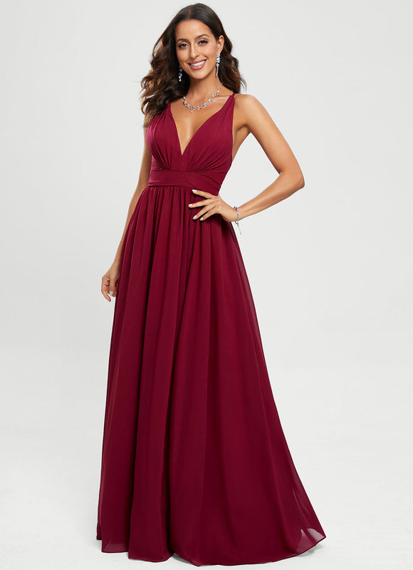 Robe Trapèze Velours Céleste - gallery 3