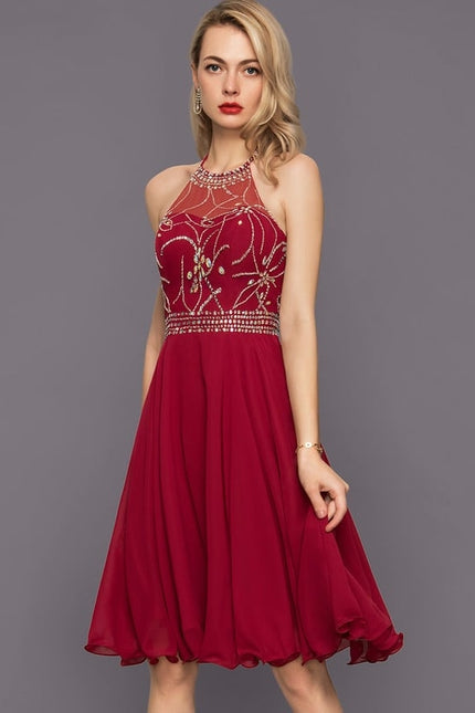 Robe Trapèze Cocktail Éclatante