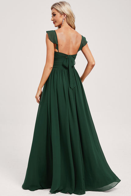 Robe Trapèze Mousseline Fendue - gallery 4