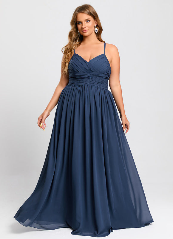 Robe Trapèze Longue Beige Élégante - gallery 7