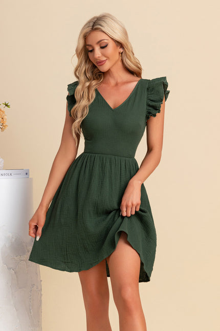 Robe Trapèze Verte Chic - gallery 5