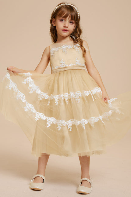 Robe Trapèze Rêve Doré Éthéré