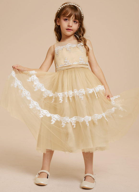 Robe Trapèze Rêve Doré Éthéré