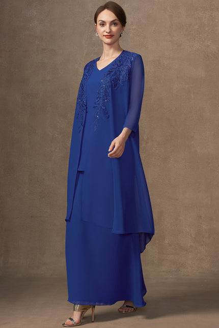 Robe Trapèze Élégance Azur Vibrante - gallery 2