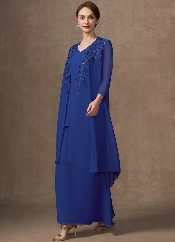 Robe Trapèze Élégance Azur Vibrante - gallery 2