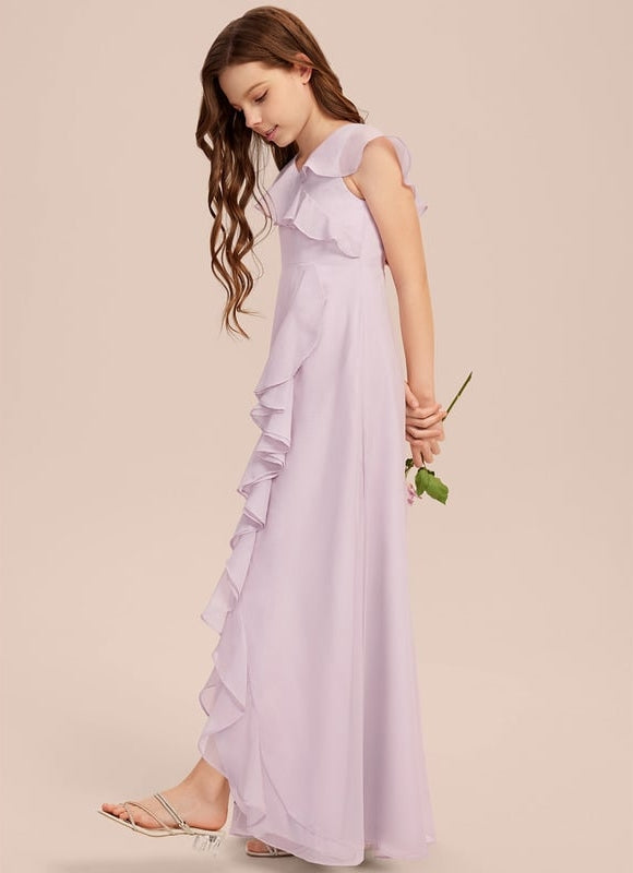 Robe Trapèze Bleu Céleste Aérien - gallery 2