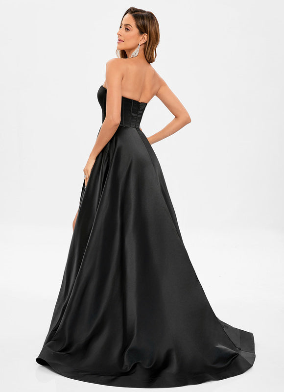 Robe Trapèze Satin Royal - gallery 5