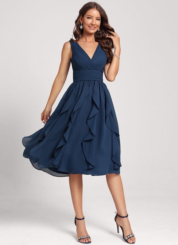 Robe Trapèze Émeraude Volante - gallery 1